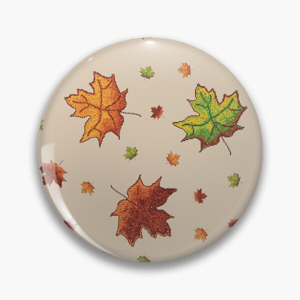Item preview, Pixel Art Autumn Leaves Pattern designed and sold by CorvusNyx.