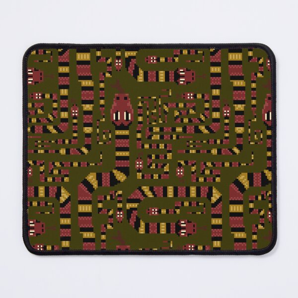 Item preview, Coral sneaky snake pixel pattern. Forest, Large designed and sold by SamohtCreates.