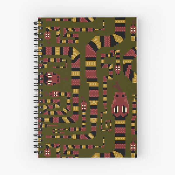 Item preview, Coral sneaky snake pixel pattern. Forest, Large designed and sold by SamohtCreates.