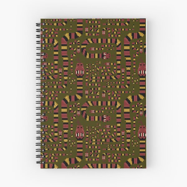 Item preview, Coral sneaky snake pixel pattern. Forest, Small designed and sold by SamohtCreates.