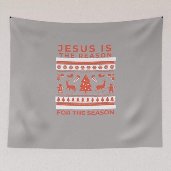 Item preview, Jesus is the reason for the season- christmas gifts stickers designed and sold by Faithandpattern.