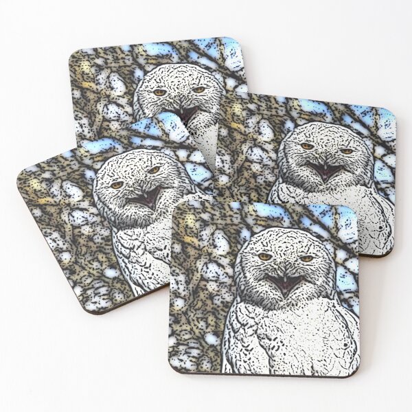 Item preview, Vintage Great White Owl designed and sold by notsweettea.