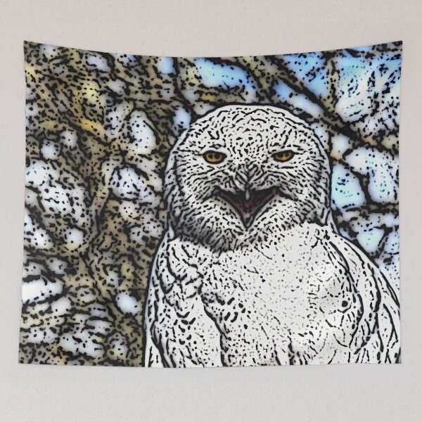 Item preview, Vintage Great White Owl designed and sold by notsweettea.