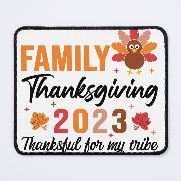 Item preview, Family Thanksgiving 2023 T-shirt, Family Thanksgiving 2023 Svg, Thanksgiving 2023 Svg, Thankful For My Tribe Svg, Thanksgiving Family Shirt 2023, Svg Png Jpg Eps Dxf designed and sold by IKRAM-CREATIONS.