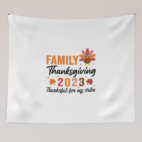 Item preview, Family Thanksgiving 2023 T-shirt, Family Thanksgiving 2023 Svg, Thanksgiving 2023 Svg, Thankful For My Tribe Svg, Thanksgiving Family Shirt 2023, Svg Png Jpg Eps Dxf designed and sold by IKRAM-CREATIONS.