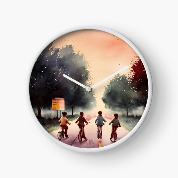 Item preview, Stranger Things, Hawkins, Upside down group on bikes designed and sold by Scruffy-Owl.