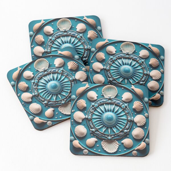Item preview, Ocean Serenity Mandala Waves designed and sold by SpiritualManda.