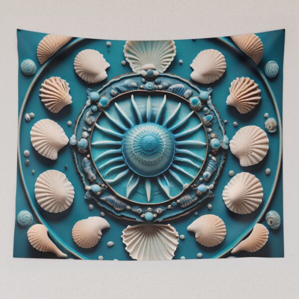Item preview, Ocean Serenity Mandala Waves designed and sold by SpiritualManda.