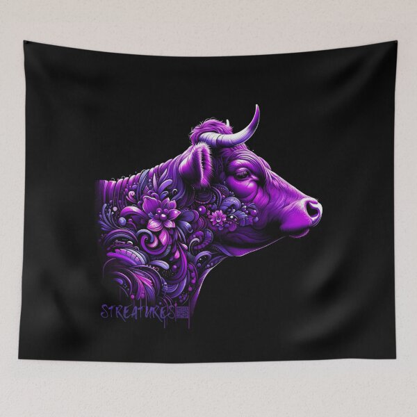 Item preview, Purple Cow | Street Art | Boldly Yours | Streatures designed and sold by Streatures.