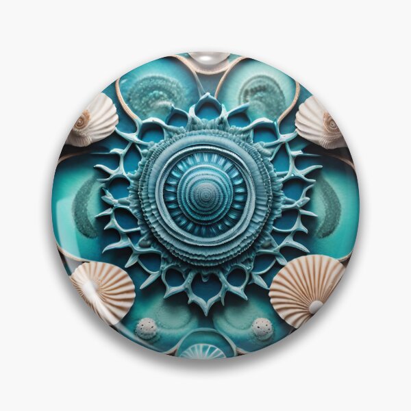 Item preview, Tranquil Seashell Mandala Art designed and sold by SpiritualManda.
