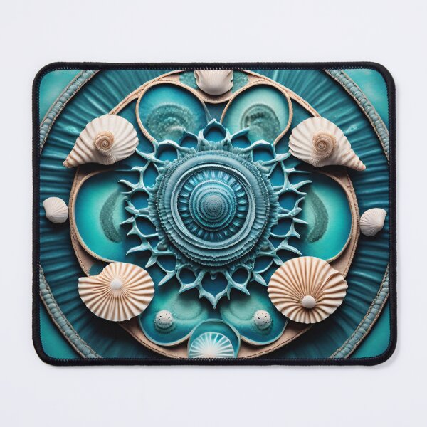 Item preview, Tranquil Seashell Mandala Art designed and sold by SpiritualManda.