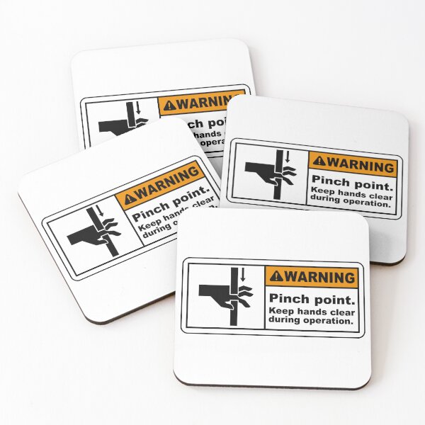 Item preview, Pinch point. Keep hands clear during operation - Warning Sign designed and sold by safetysignprod.