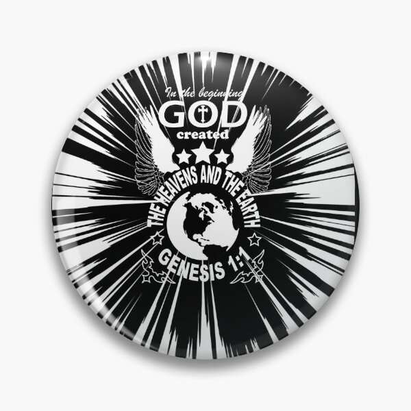 Item preview, Genesis 1:1  In the beginning God created the heavens and the earth | bible verse | scripture verse white design  designed and sold by ZechJohnRB.