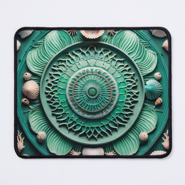 Item preview, Soothing Seaside Mandala Tranquil Ocean Escape designed and sold by SpiritualManda.