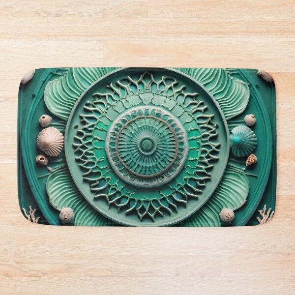Item preview, Soothing Seaside Mandala Tranquil Ocean Escape designed and sold by SpiritualManda.