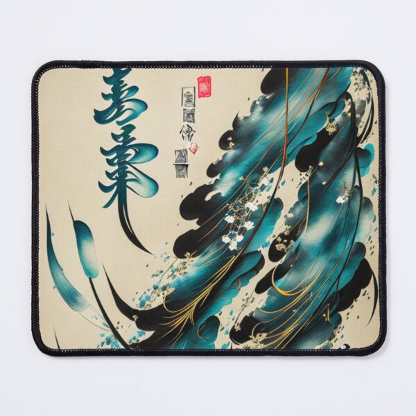 Item preview, Japanese Calligraphy In Black And Blue designed and sold by Sizani.