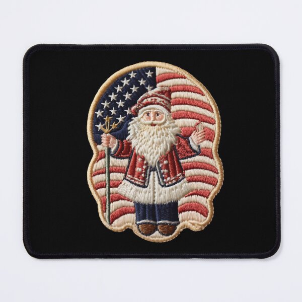 Item preview, United States Flag Emblem - Santa designed and sold by Master-Print.