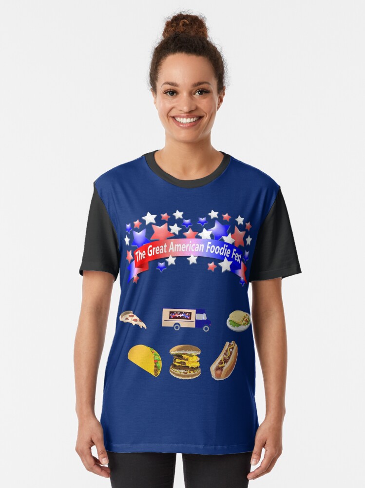 Alternate view of The Great American Foodie Fest Graphic T-Shirt
