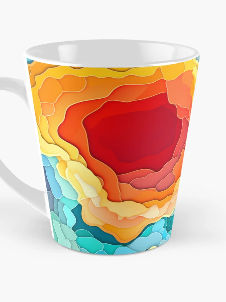 Thumbnail 3 of 4, Coffee Mug, Geode Style Pattern designed and sold by SideSignal.