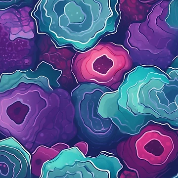 Artwork thumbnail, Geode Style Pattern by SideSignal