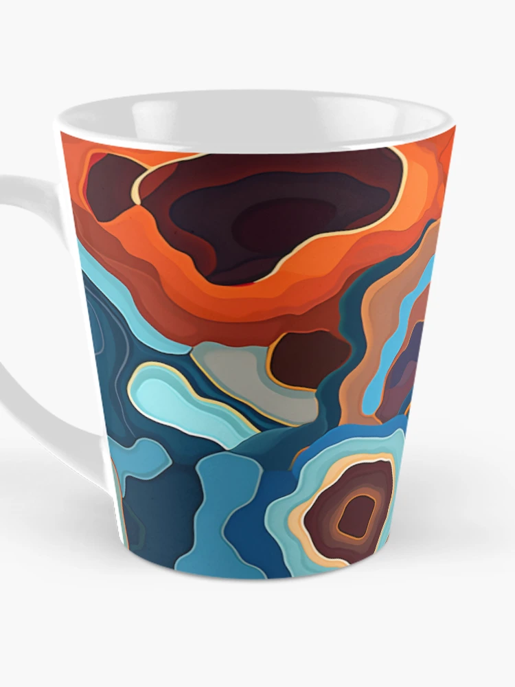 Thumbnail 3 of 4, Coffee Mug, Geode Style Pattern designed and sold by SideSignal.