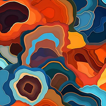 Artwork thumbnail, Geode Style Pattern by SideSignal