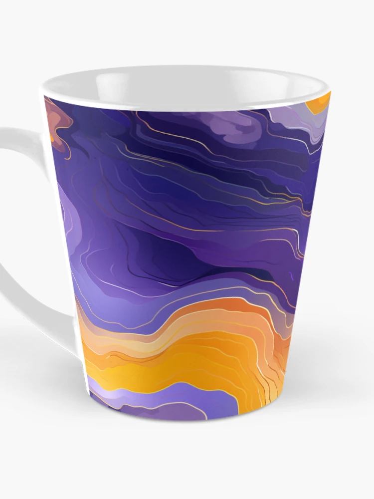Thumbnail 3 of 4, Coffee Mug, Geode Style Pattern designed and sold by SideSignal.