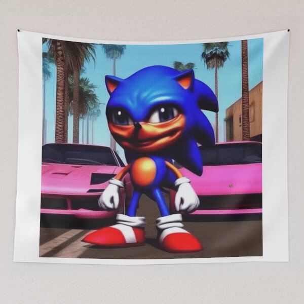 Aperçu de l'œuvre Cursed Sonic le herisson qui cours créée et vendue par atikus.