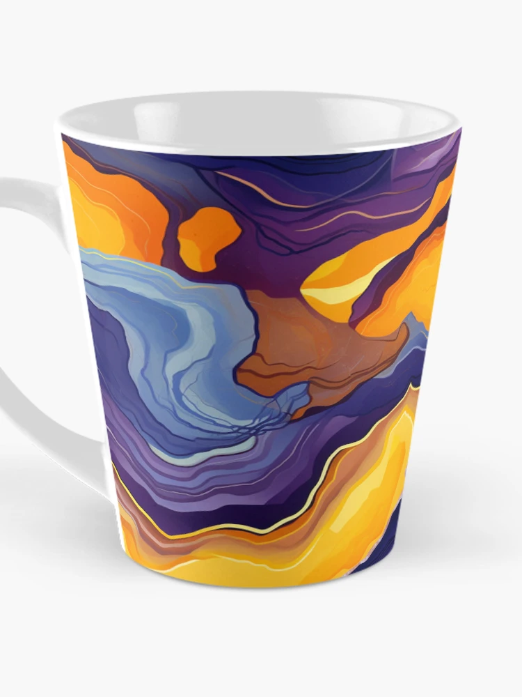 Thumbnail 3 of 4, Coffee Mug, Geode Style Pattern designed and sold by SideSignal.