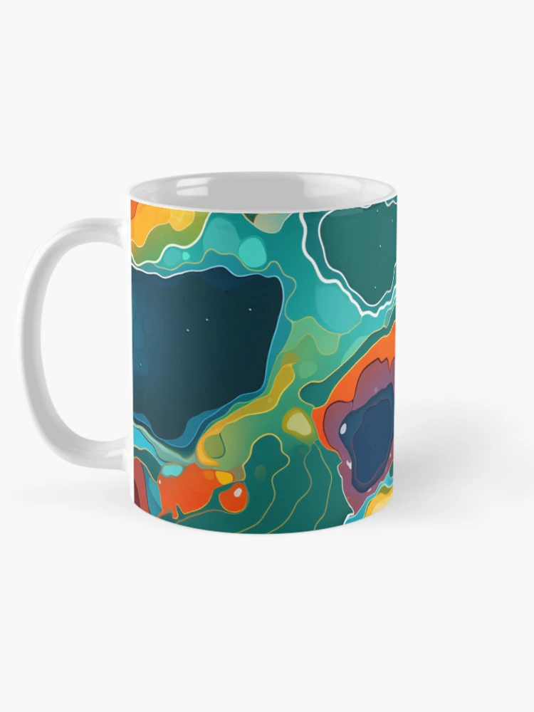 Thumbnail 5 of 6, Coffee Mug, Geode Style Pattern designed and sold by SideSignal.