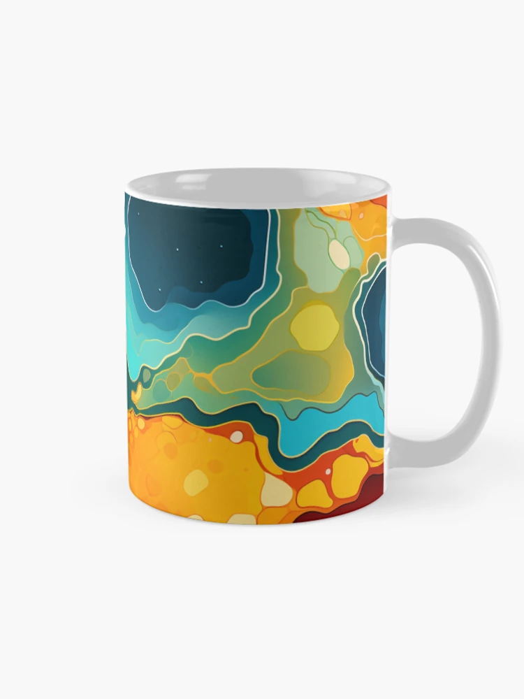 Thumbnail 3 of 6, Coffee Mug, Geode Style Pattern designed and sold by SideSignal.