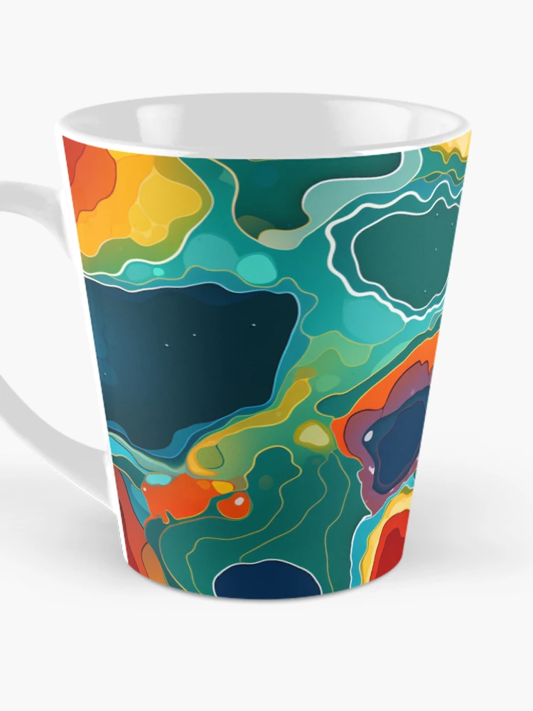 Thumbnail 3 of 4, Coffee Mug, Geode Style Pattern designed and sold by SideSignal.