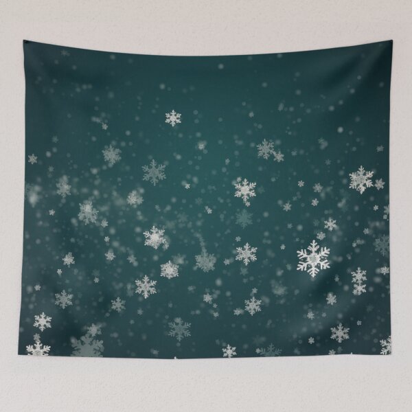 Item preview, CHRISTMAS  |  Snowflakes on Dark Green designed and sold by RedHandedOD.