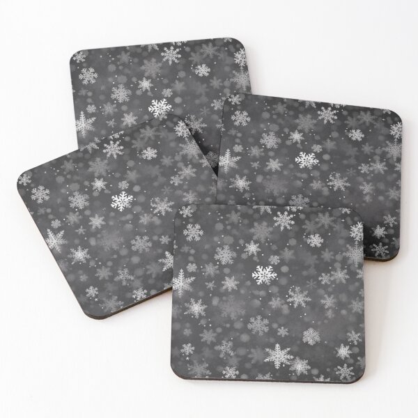 Item preview, CHRISTMAS  |  Snowflakes on Dark Grey designed and sold by RedHandedOD.