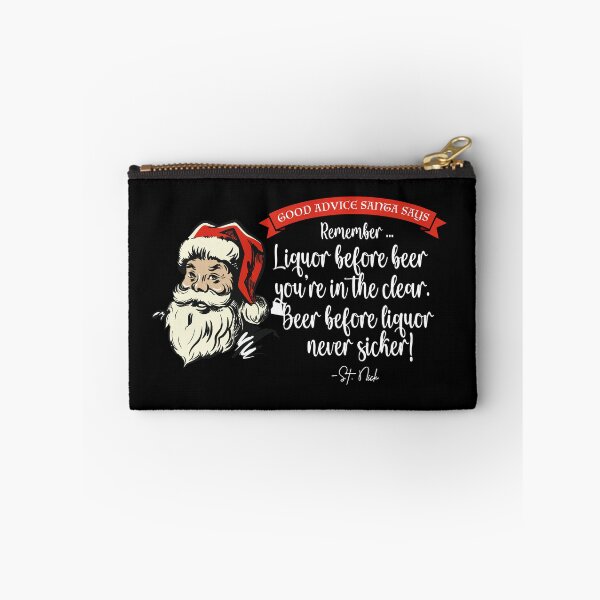 Item preview, CHRISTMAS - Good Advice Santa Says: Liquor Before Bee designed and sold by SlappyWares.