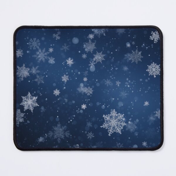 Item preview, CHRISTMAS  |  Snowflakes on Dark Blue designed and sold by RedHandedOD.