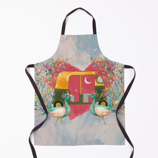 Item preview, Pakistani Truck Art Style Rickshaw with Peacocks designed and sold by Hints-of-Home.