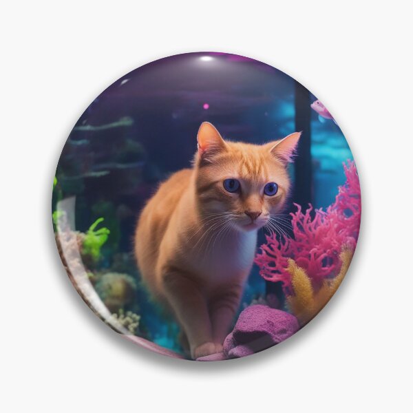Item preview, cat inside tropical fish designed and sold by 3DLD.
