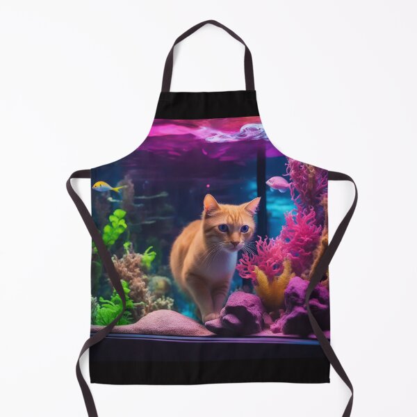 Item preview, cat inside tropical fish designed and sold by 3DLD.