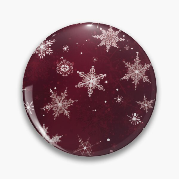 Item preview, CHRISTMAS  |  Snowflakes on Burgundy designed and sold by RedHandedOD.