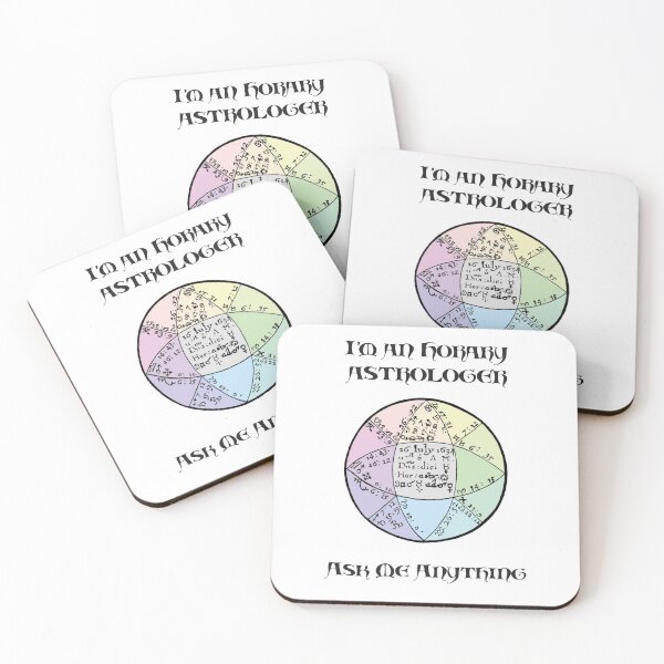 Item preview, Horary astrologer pastel spectrum medieval chart designed and sold by mariahmcmo.