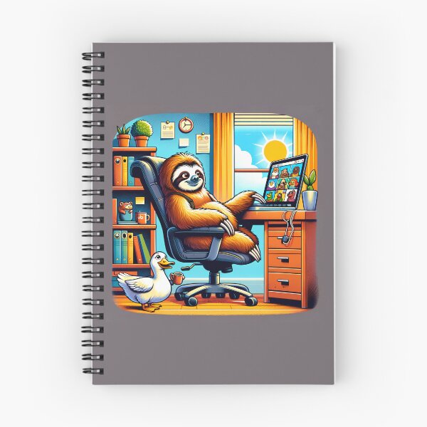 Item preview, Quirky Home Office: Sloth & Duck's Virtual Adventure designed and sold by slothsandducks.