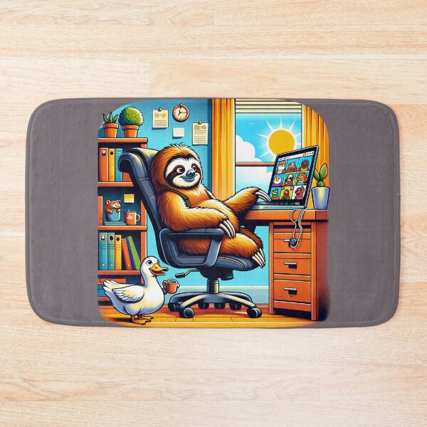 Item preview, Quirky Home Office: Sloth & Duck's Virtual Adventure designed and sold by slothsandducks.