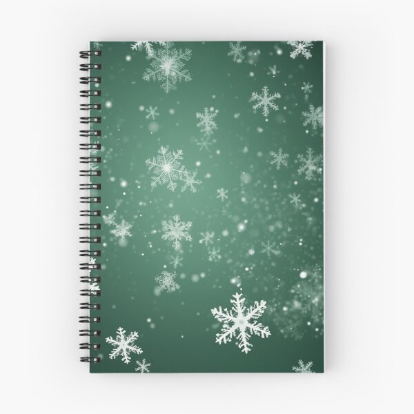 Item preview, CHRISTMAS  |  Snowflakes on Green designed and sold by RedHandedOD.
