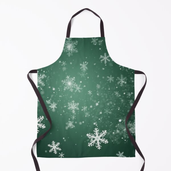 Item preview, CHRISTMAS  |  Snowflakes on Green designed and sold by RedHandedOD.
