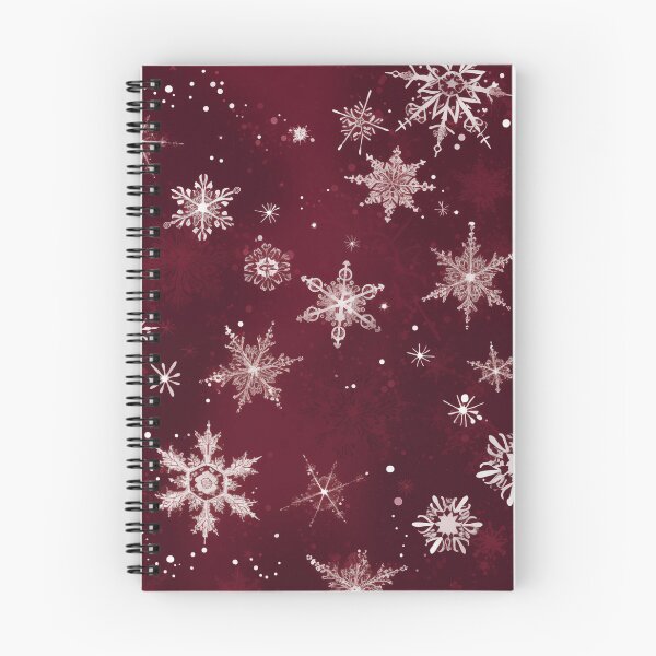 Item preview, CHRISTMAS  |  Snowflakes on Burgundy designed and sold by RedHandedOD.