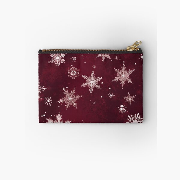 Item preview, CHRISTMAS  |  Snowflakes on Burgundy designed and sold by RedHandedOD.