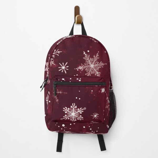 Item preview, CHRISTMAS | Snowflakes on Burgundy designed and sold by RedHandedOD.