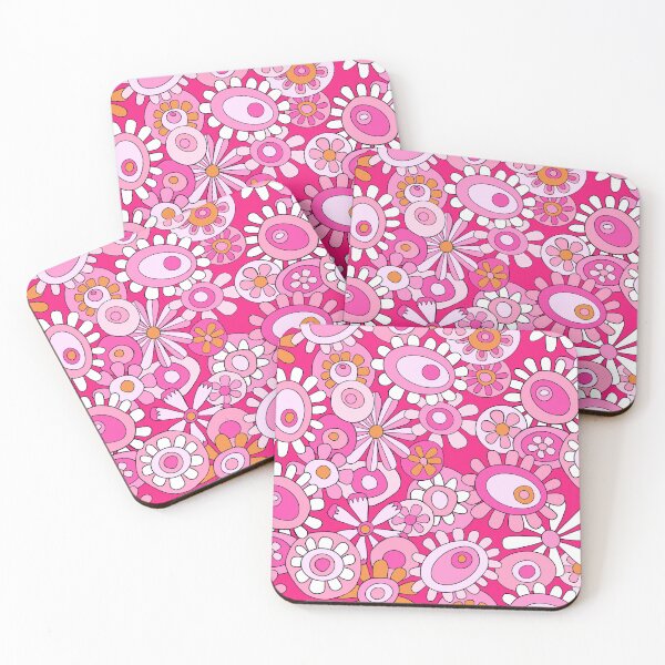 Item preview, Pink flower pattern 60's and Barbie inspired designed and sold by Virginia Fitzgerald.