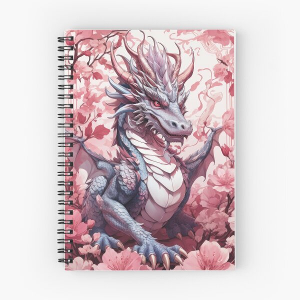 Artikelvorschau, Rosa und blauer Drache, Muster, Tapete entworfen und verkauft von Damian Sobczyk.
